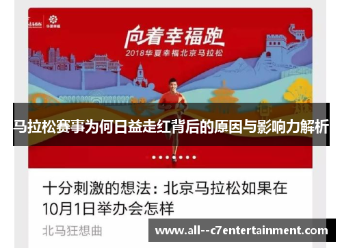 马拉松赛事为何日益走红背后的原因与影响力解析